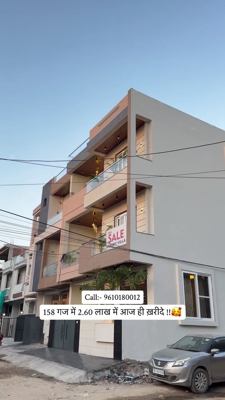158 Gaj 4 BHK House for Sale in Sirsi Road, Jaipur (₹2.6 Cr)