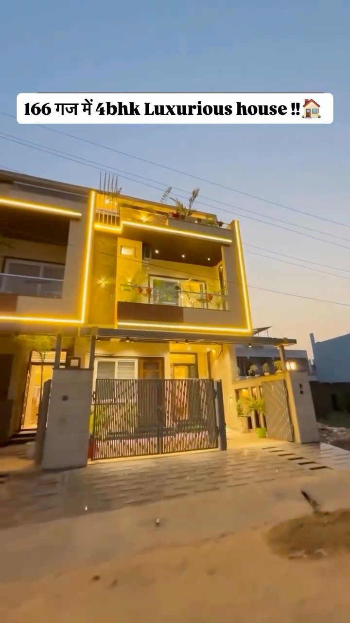 166 Gaj 4 BHK House for Sale in Vaishali West, Jaipur (₹2.51 Cr)