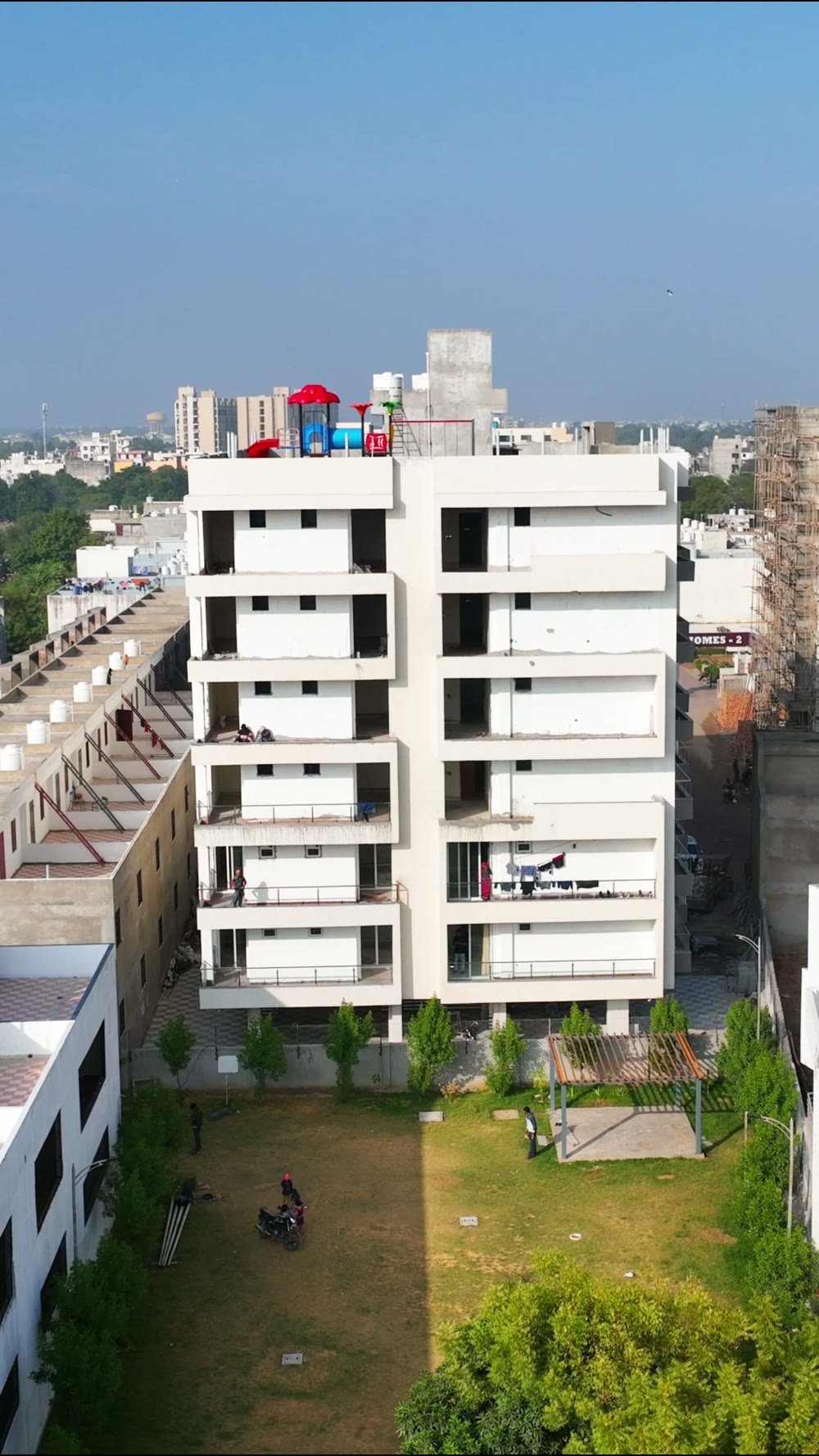 Rooftop garden and kids play area, Vaishali West Jaipur