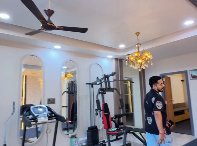 Home gym inside 4 BHK kothi Jaipur